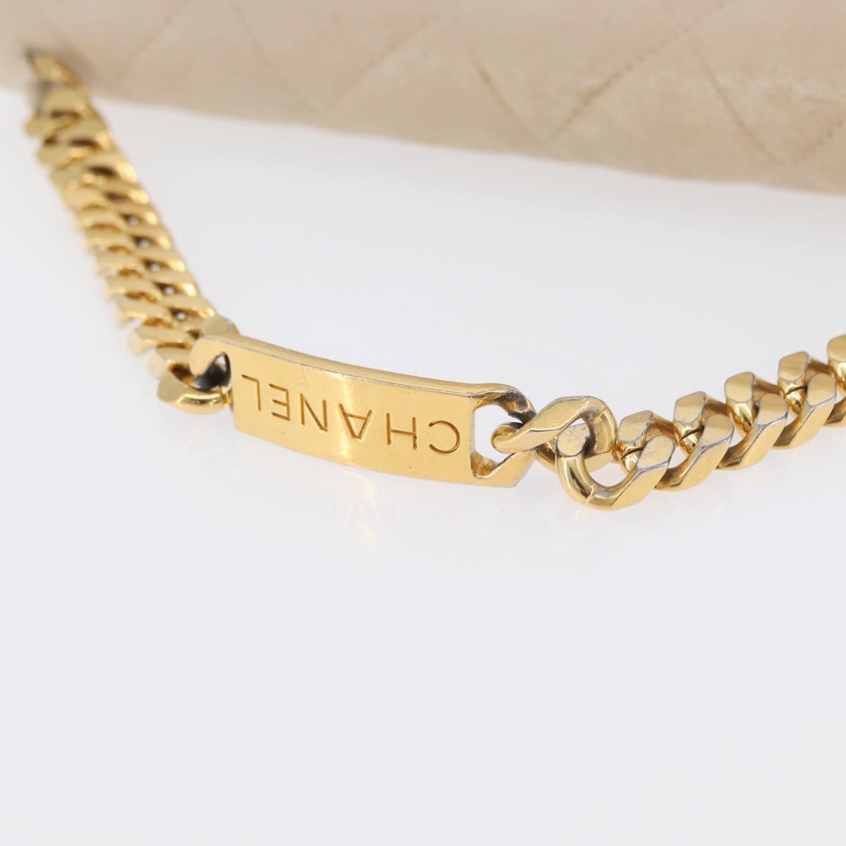 CHANEL Matelasse Chain Hand Bag Lamb Skin Beige Gold CC Auth BSZ256
