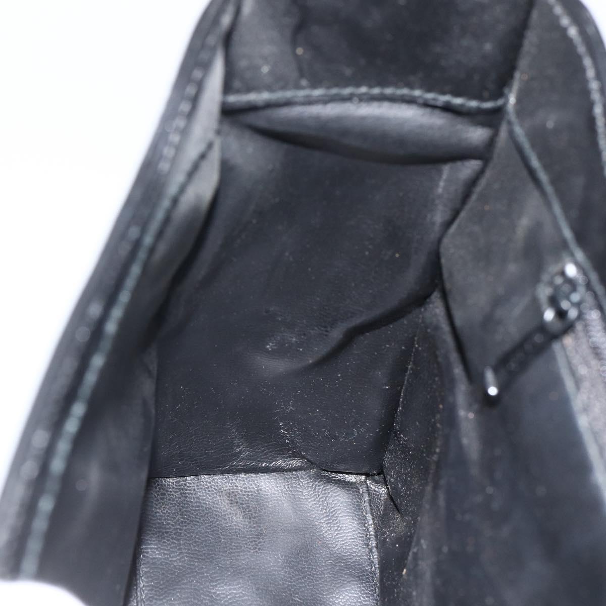 GIVENCHY Shoulder Bag Patent leather Black Gold Auth BSZ308