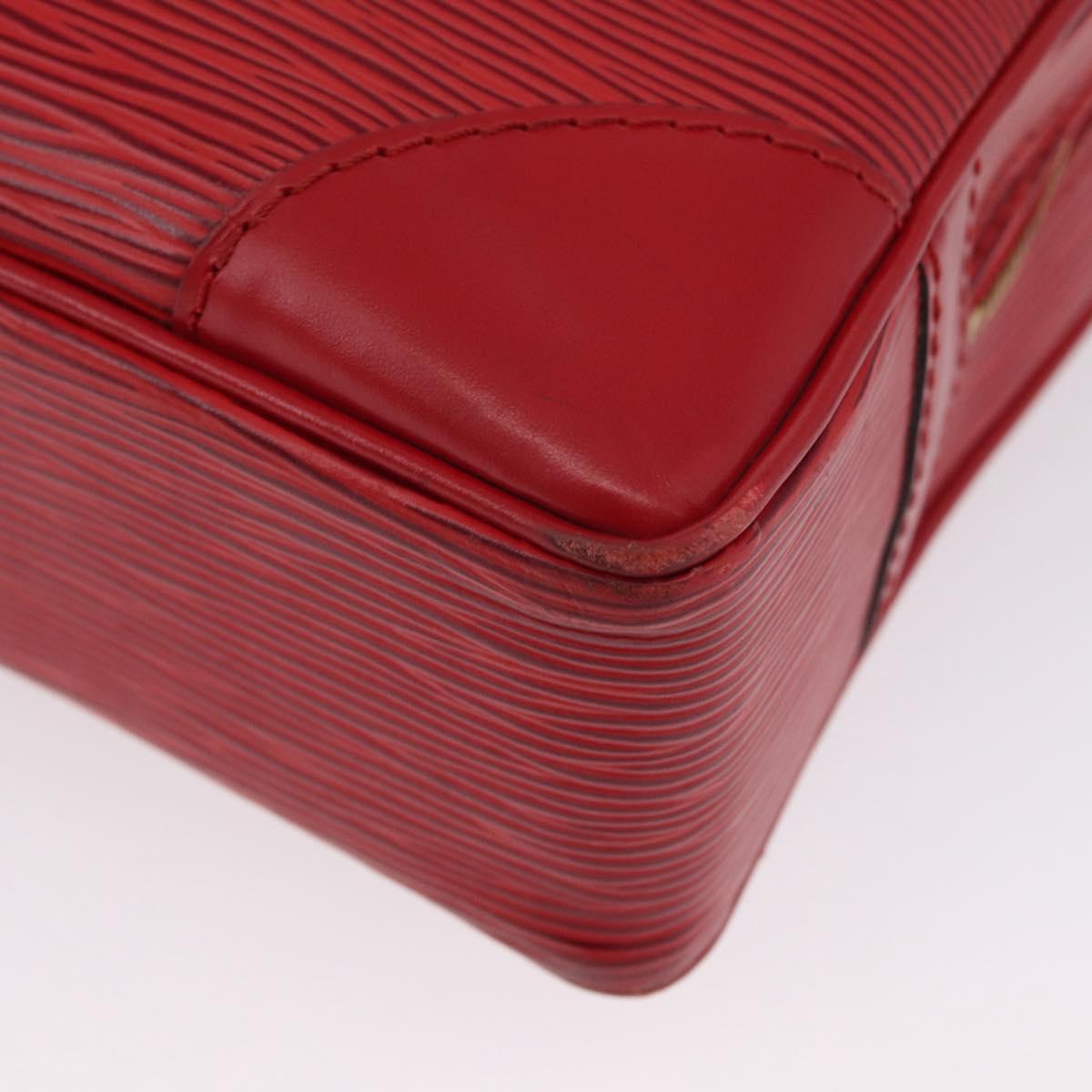 LOUIS VUITTON Epi Porte Documents Voyage Business Bag Red M54477 LV Auth BSZ314