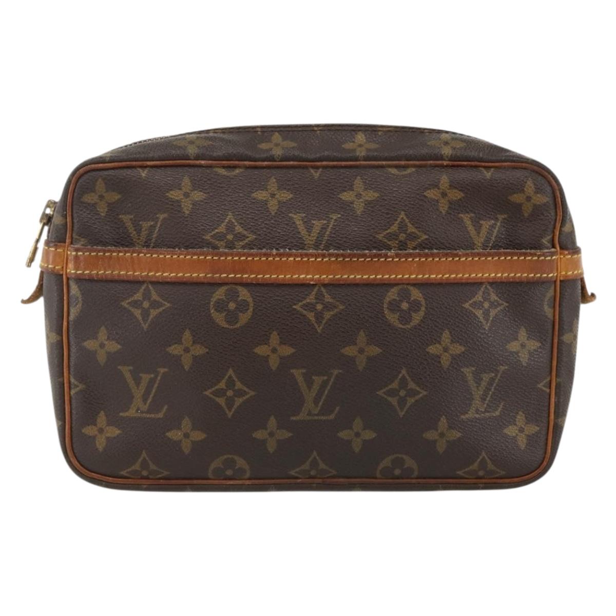 LOUIS VUITTON Monogram Compiegne 23 Clutch Bag M51847 LV Auth BSZ326
