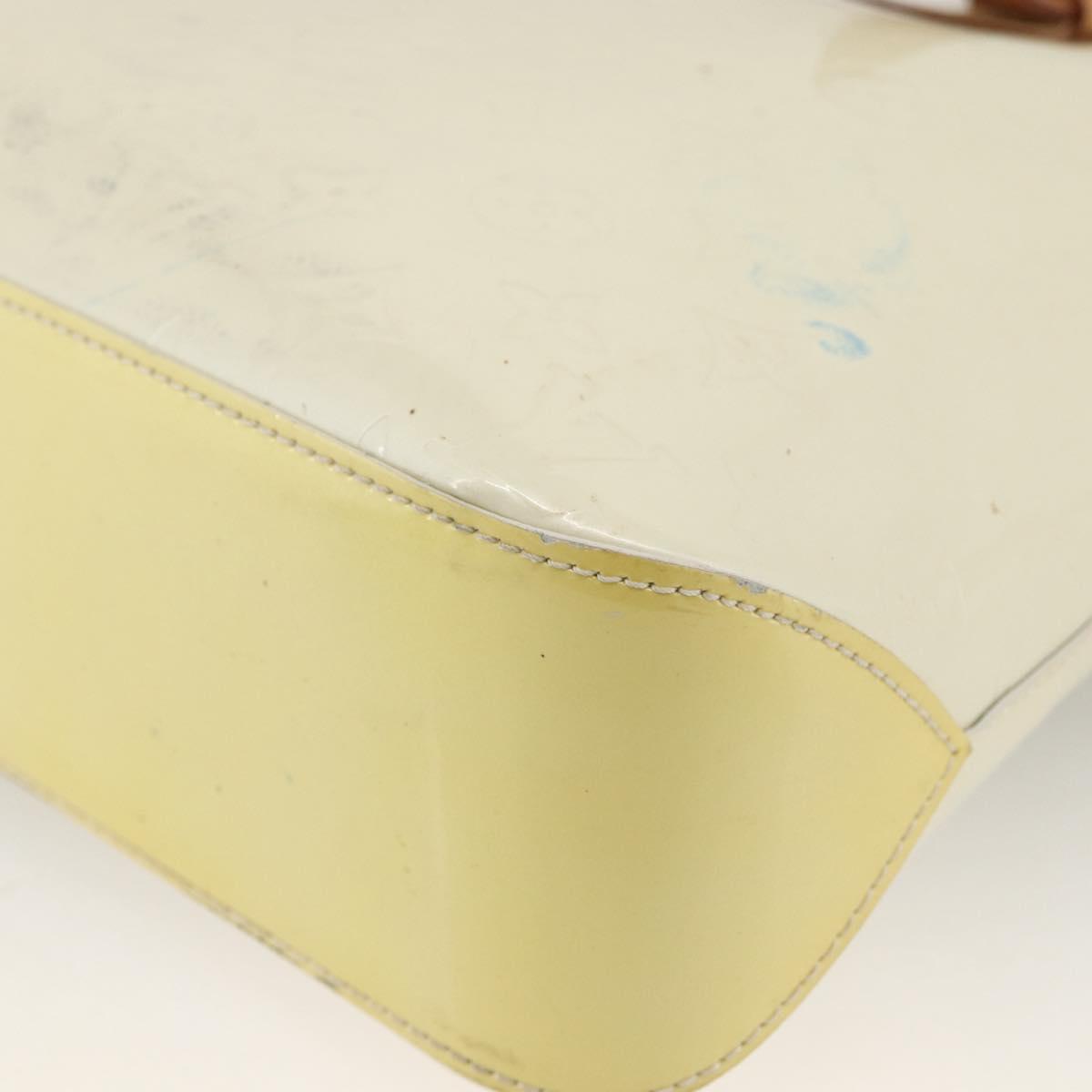 LOUIS VUITTON Monogram Vernis Brentwood Shoulder Bag Perle M91512 LV Auth BSZ329