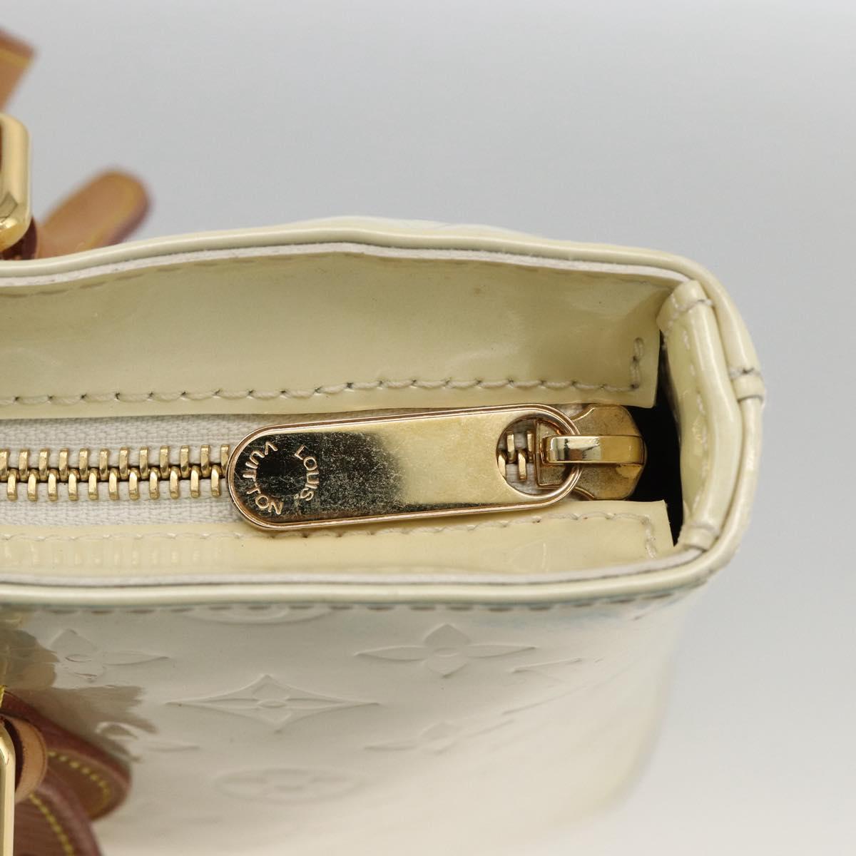 LOUIS VUITTON Monogram Vernis Brentwood Shoulder Bag Perle M91512 LV Auth BSZ329