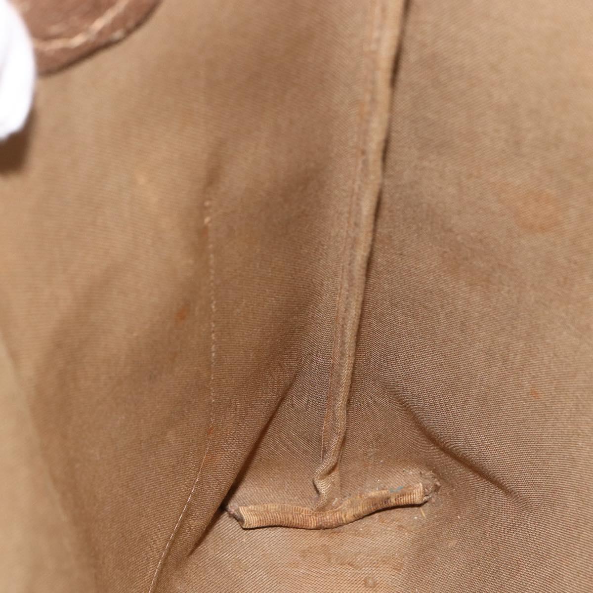 GUCCI GG Supreme Web Sherry Line Tote Bag PVC Beige Gold 39 02 003 Auth BSZ336