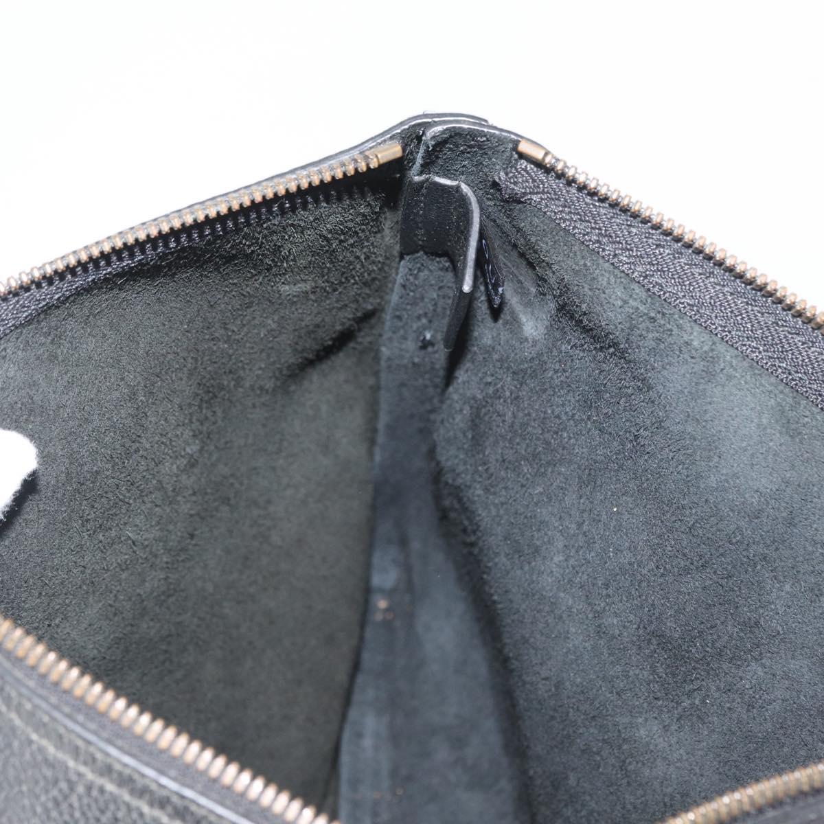 GUCCI Clutch Bag Leather Black 500981 Auth BSZ359