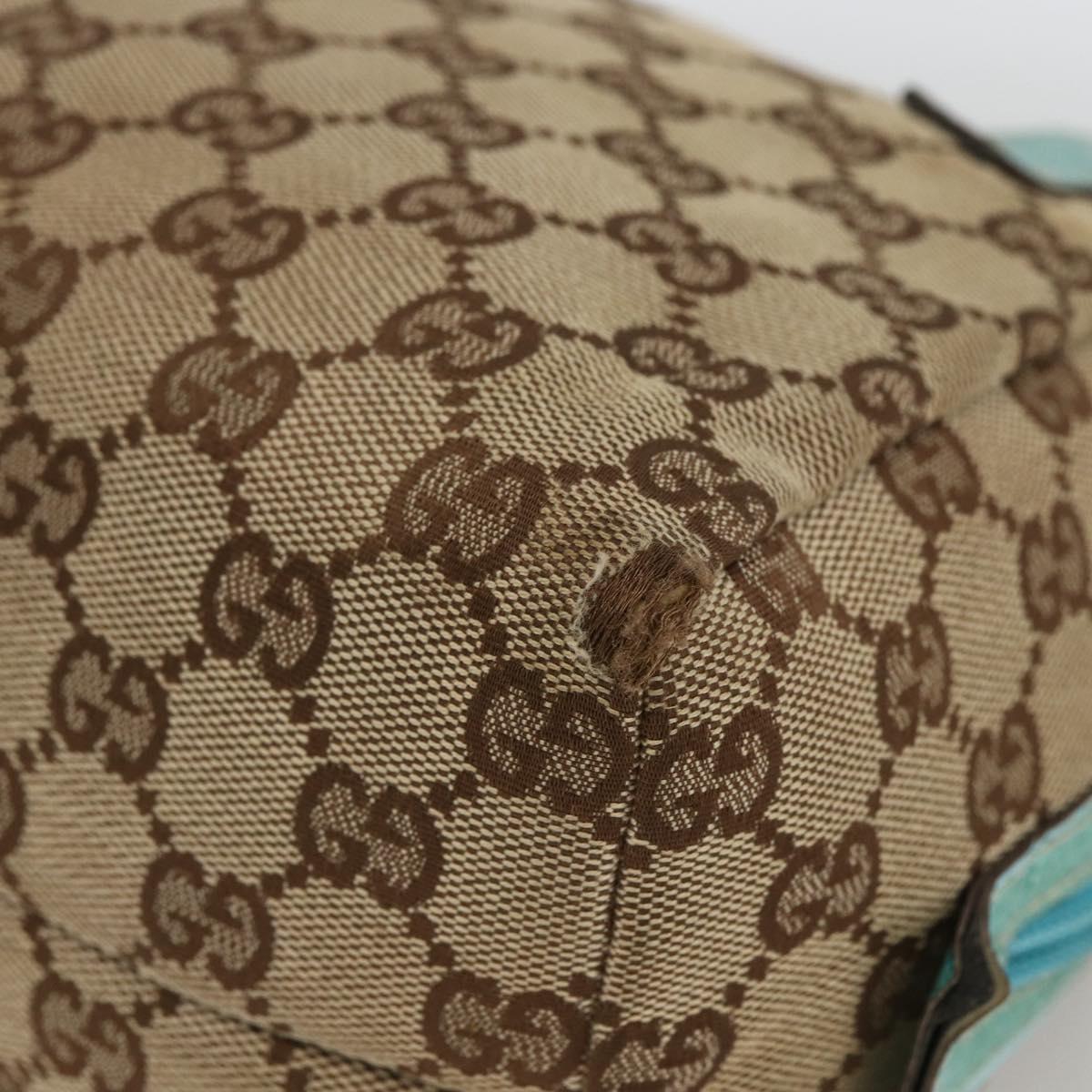 GUCCI GG Canvas Hand Bag Beige 124542 0416 Auth BSZ369