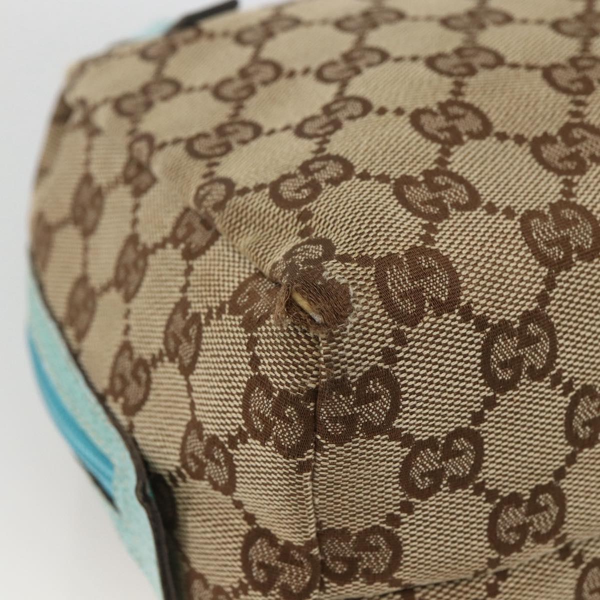 GUCCI GG Canvas Hand Bag Beige 124542 0416 Auth BSZ369