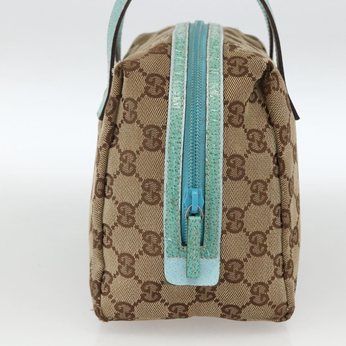 GUCCI GG Canvas Hand Bag Beige 124542 0416 Auth BSZ369
