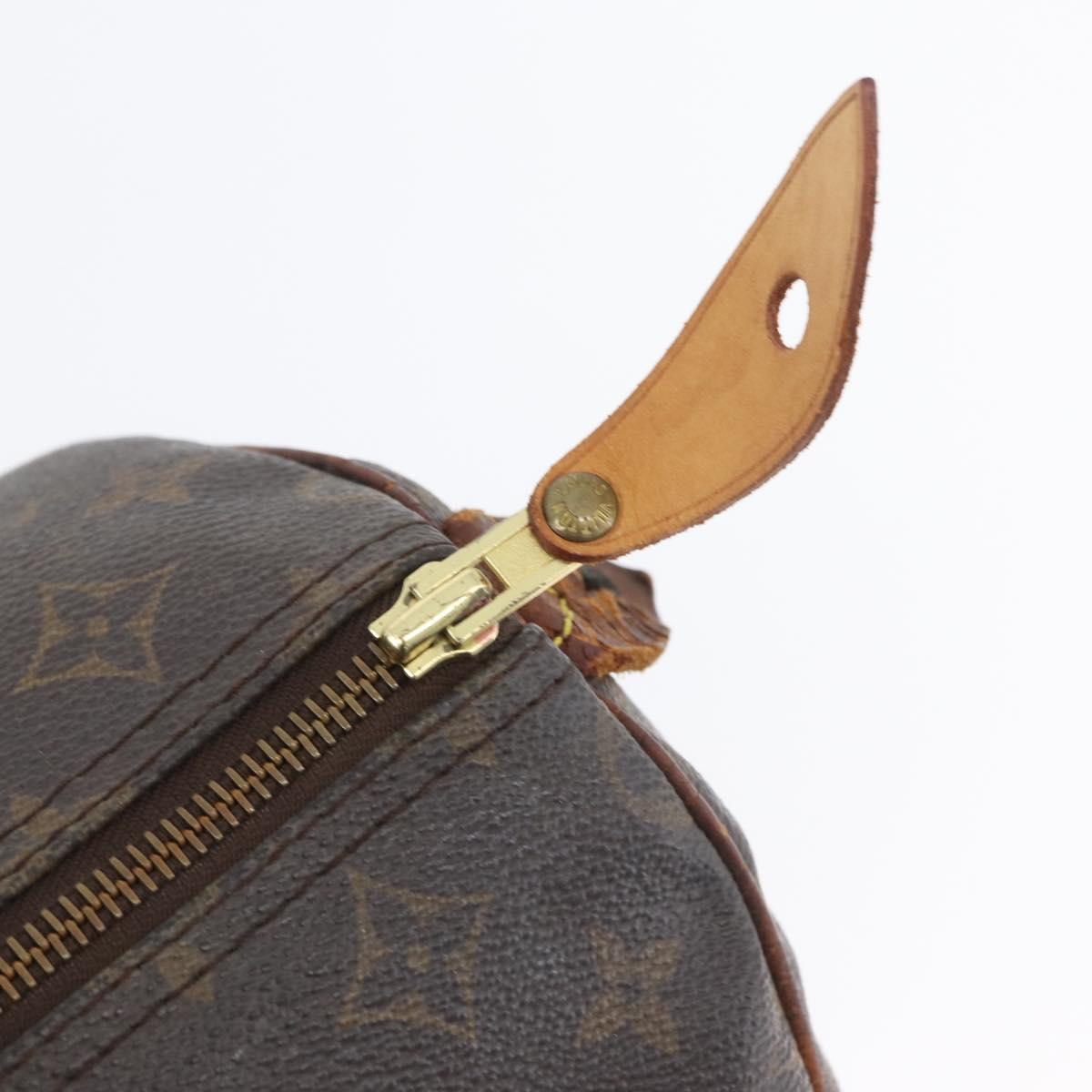 LOUIS VUITTON Monogram Speedy 30 Hand Bag M41526 LV Auth BSZ394