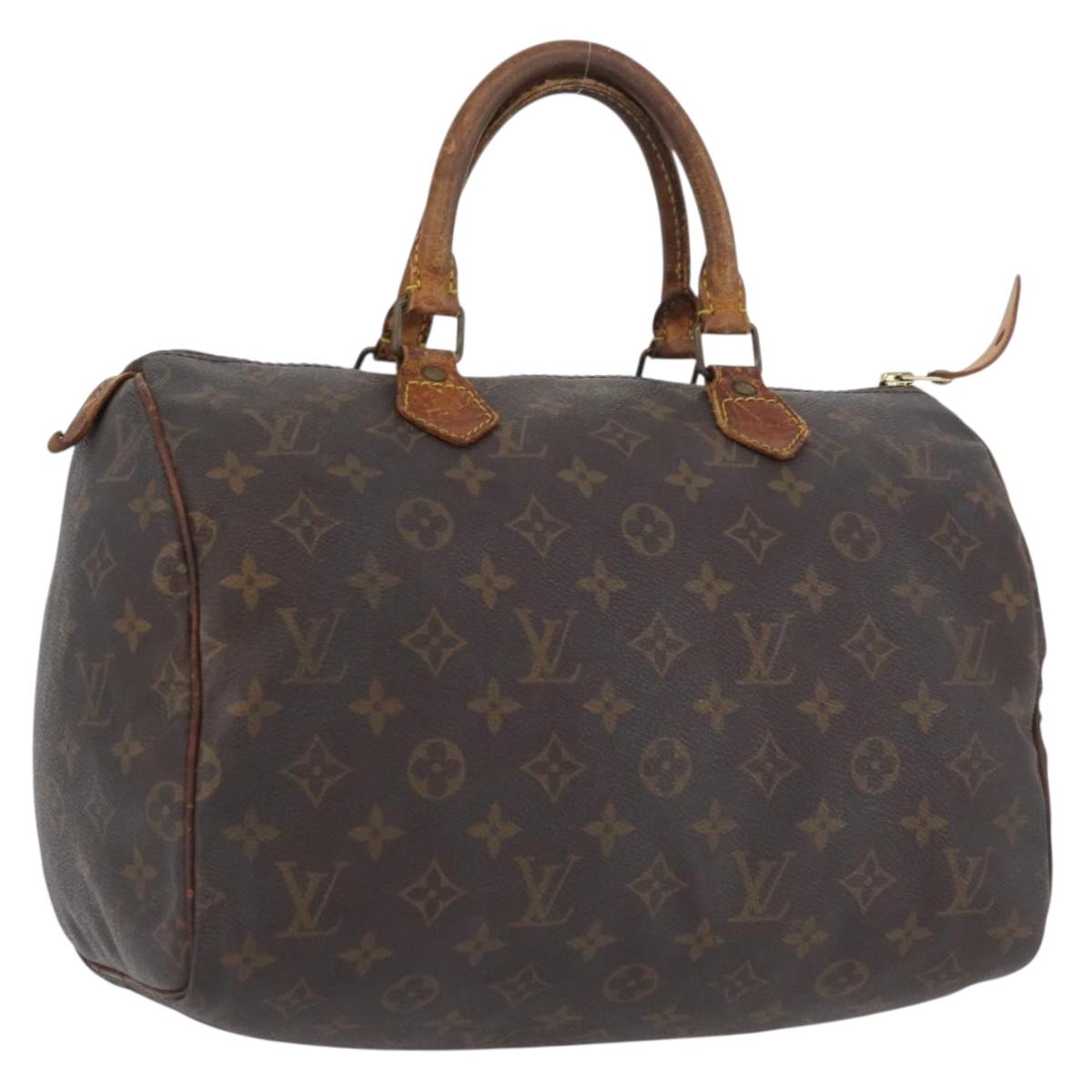 LOUIS VUITTON Monogram Speedy 30 Hand Bag M41526 LV Auth BSZ394