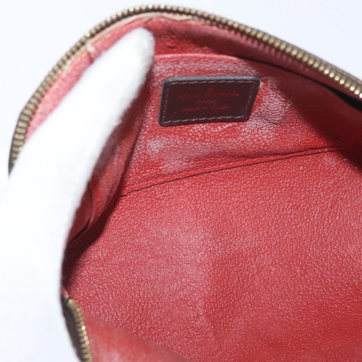 LOUIS VUITTON Damier Ebene Pochette Cosmetic PM Pouch N47516 LV Auth BSZ407