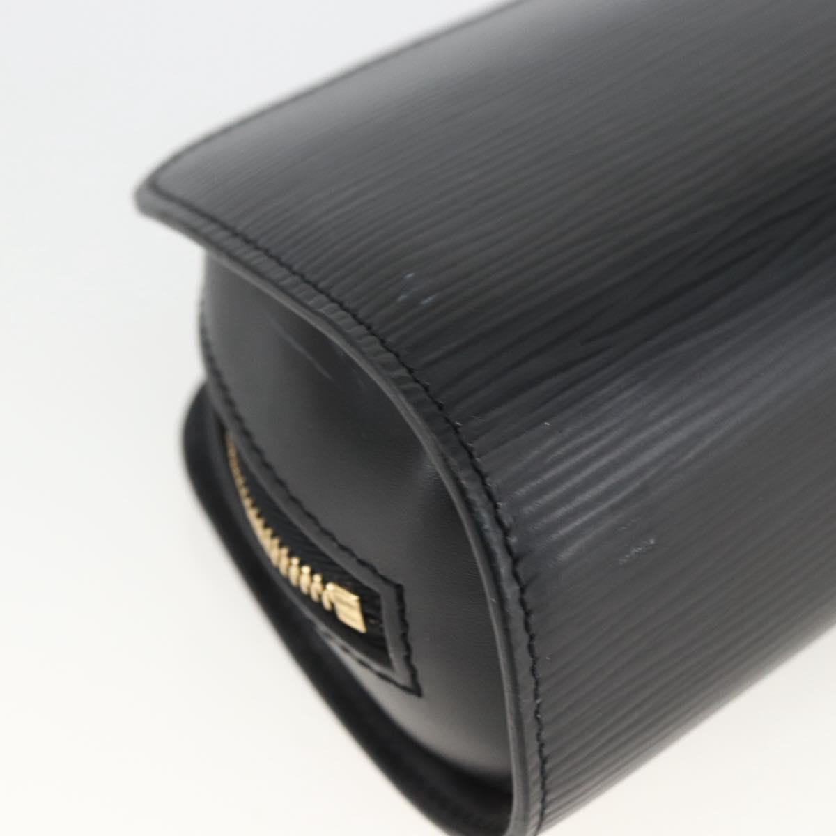 LOUIS VUITTON Epi Dauphine PM Pouch Black M48442 LV Auth BSZ408