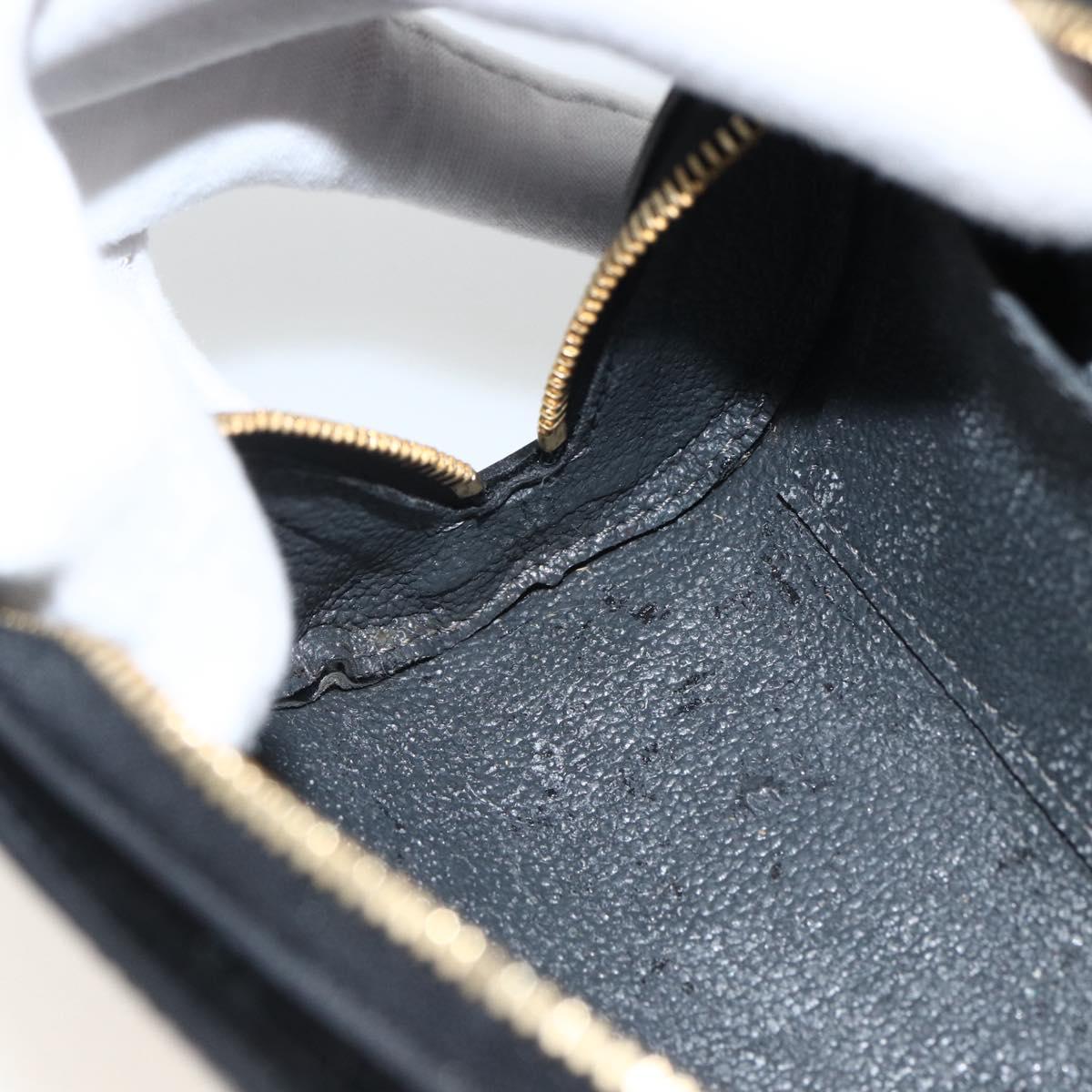 LOUIS VUITTON Epi Dauphine PM Pouch Black M48442 LV Auth BSZ408