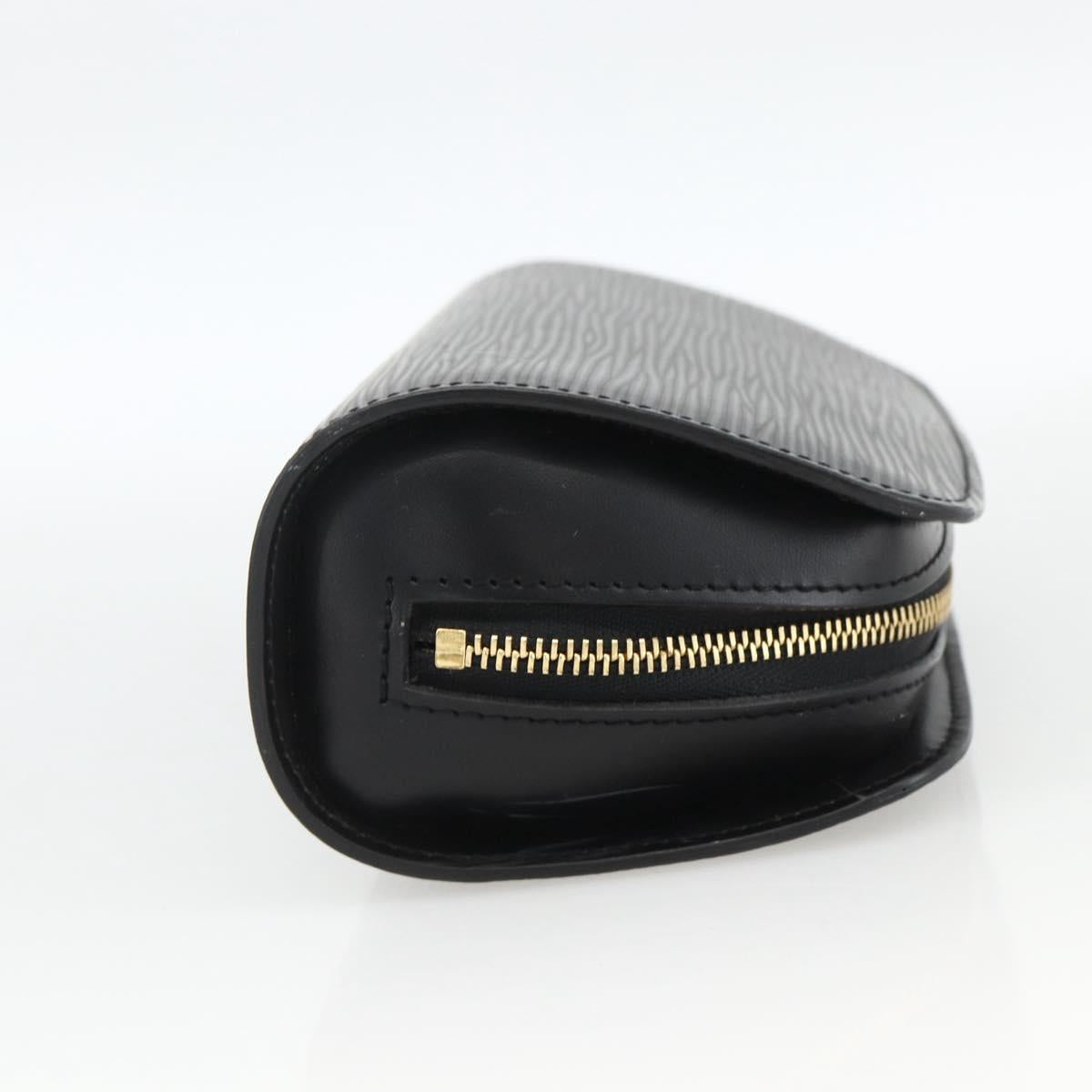 LOUIS VUITTON Epi Dauphine PM Pouch Black M48442 LV Auth BSZ408