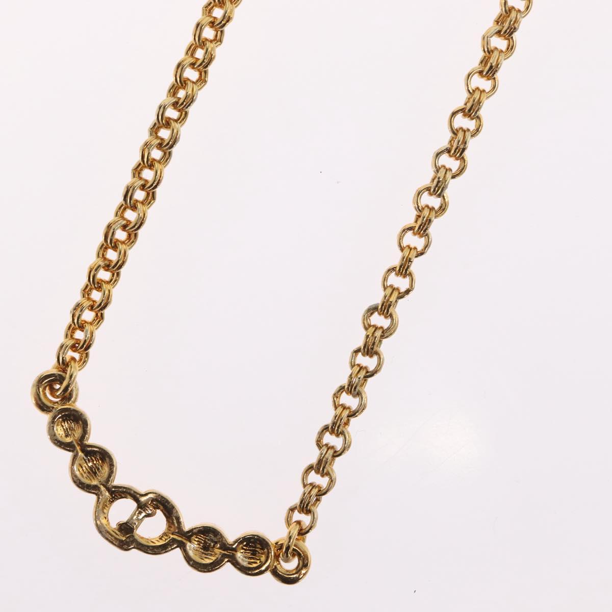 Christian Dior Necklace metal Gold Auth BSZ414V