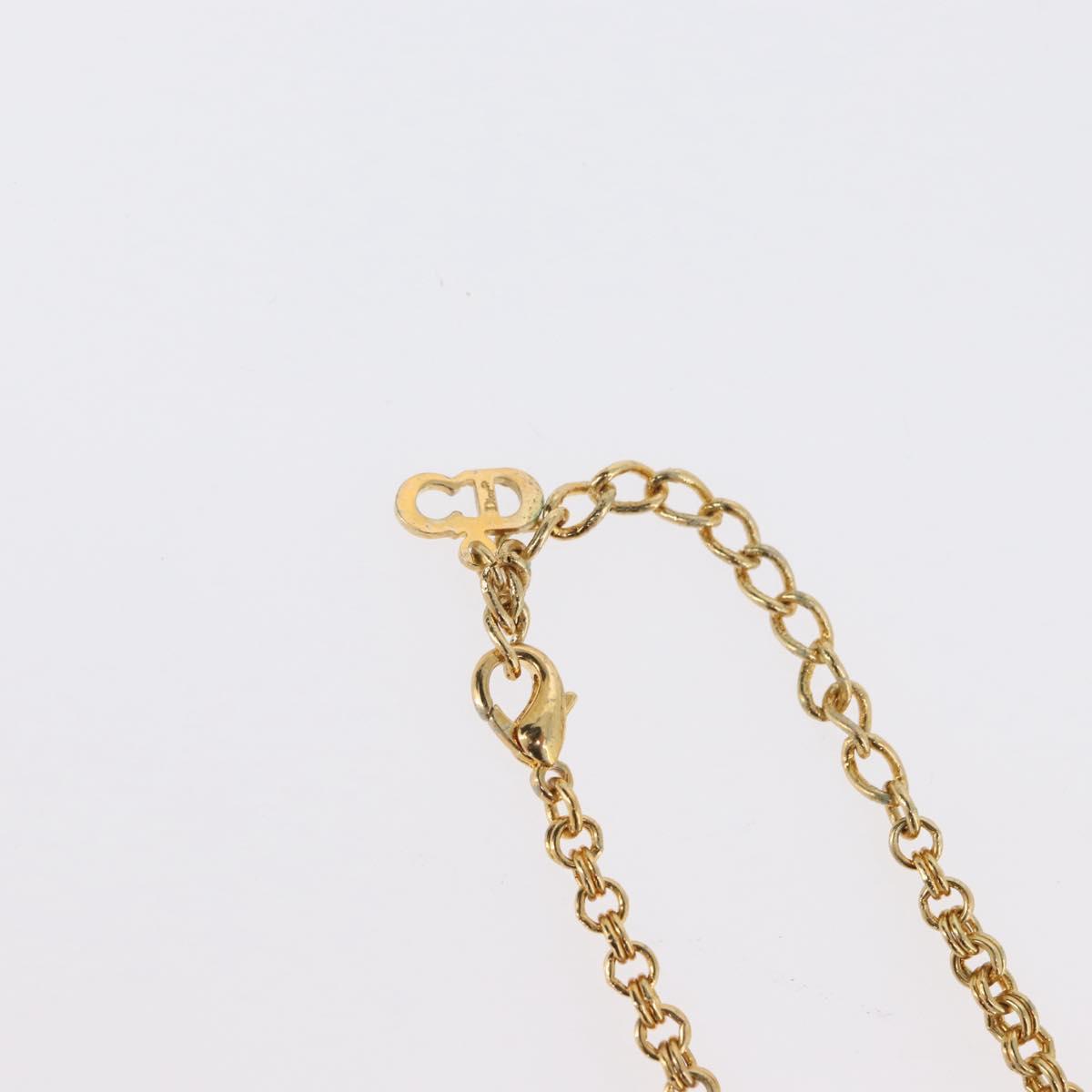 Christian Dior Necklace metal Gold Auth BSZ414V