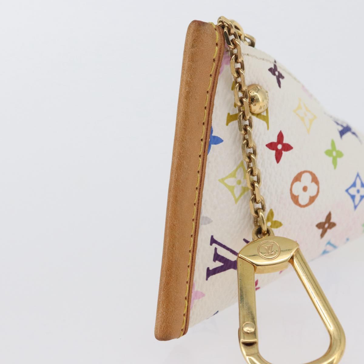 LOUIS VUITTON Monogram Multicolor Berlango Coin Purse White M58028 Auth BSZ417V