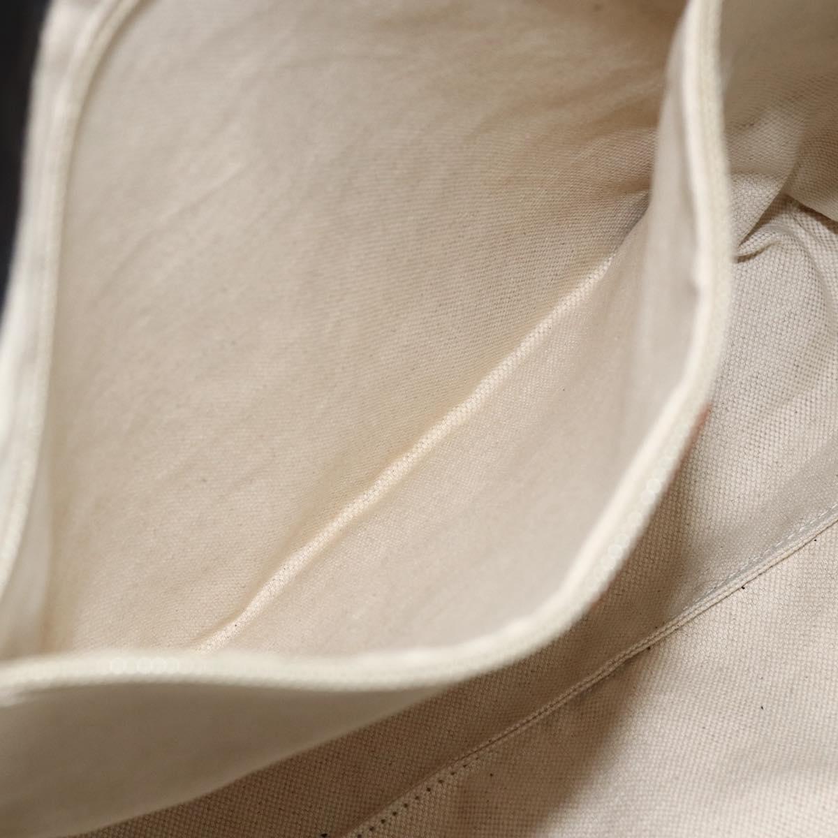 GUCCI GG Canvas Tote Bag Nylon Navy Gold 282439 Auth BSZ426
