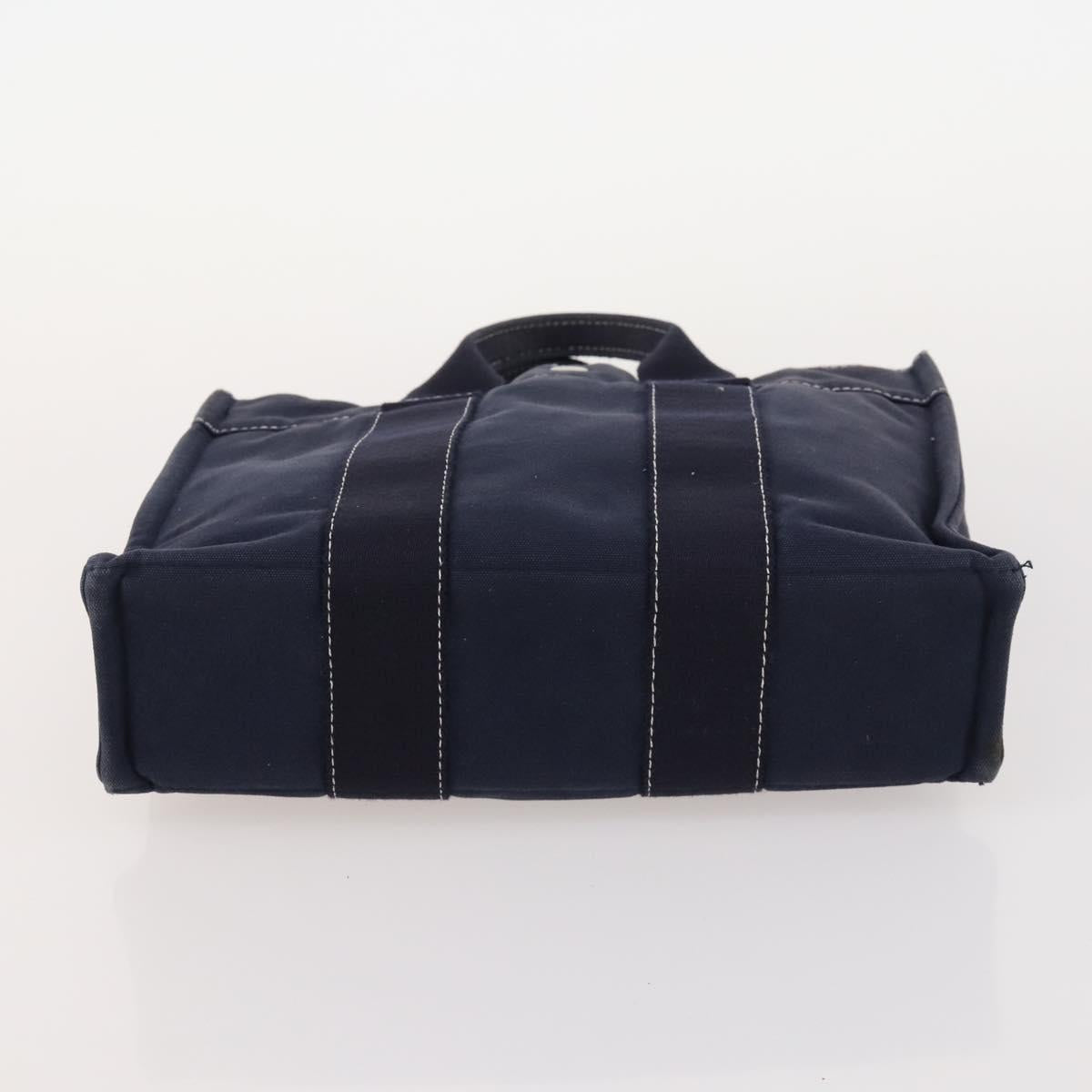 HERMES Fourre Tout Hand Bag Canvas 5 Set Black Red Navy Auth BSZ443