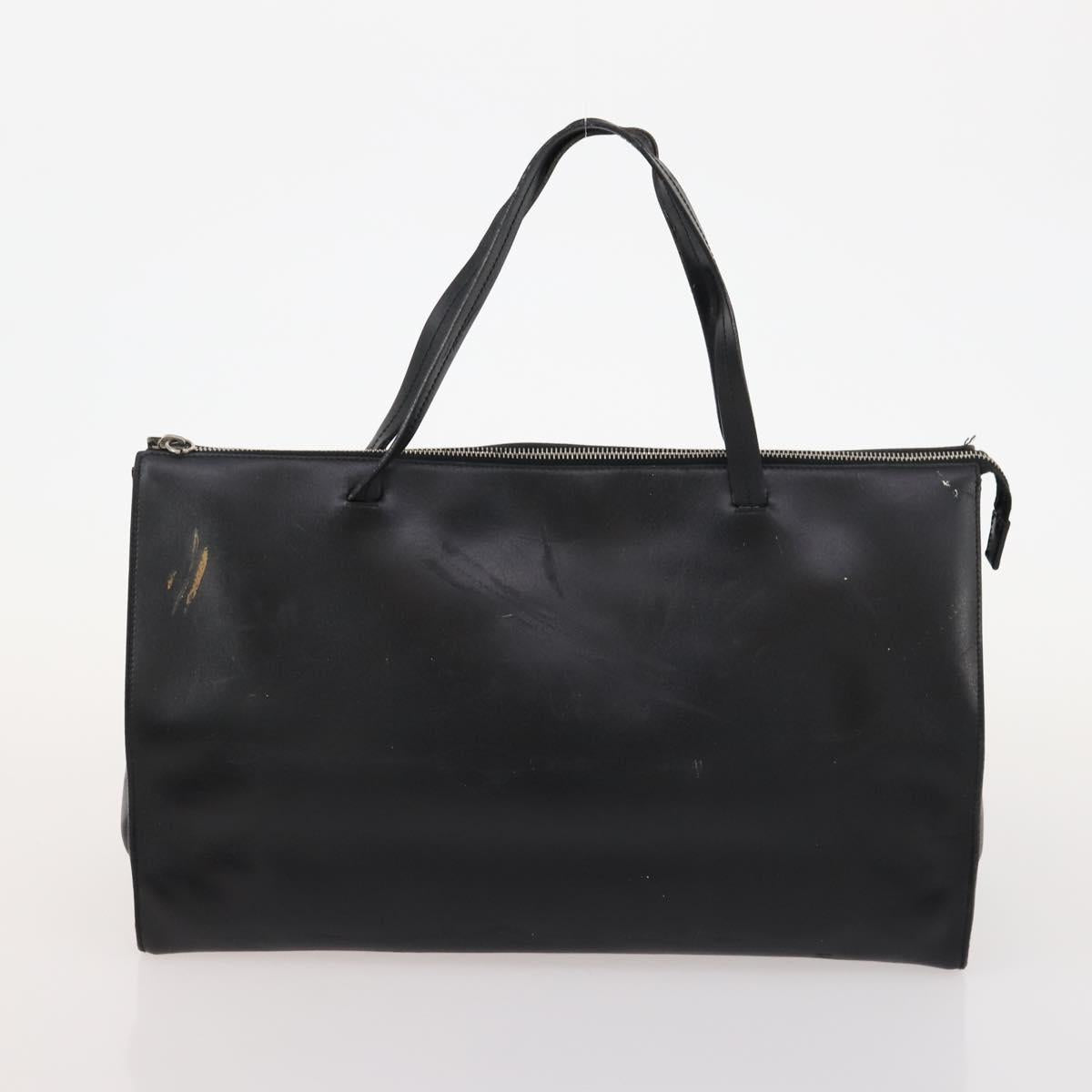 Fendi Chloe Pecan Canvas Hand Bag Leather 4 Set Black Brown Auth BSZ448