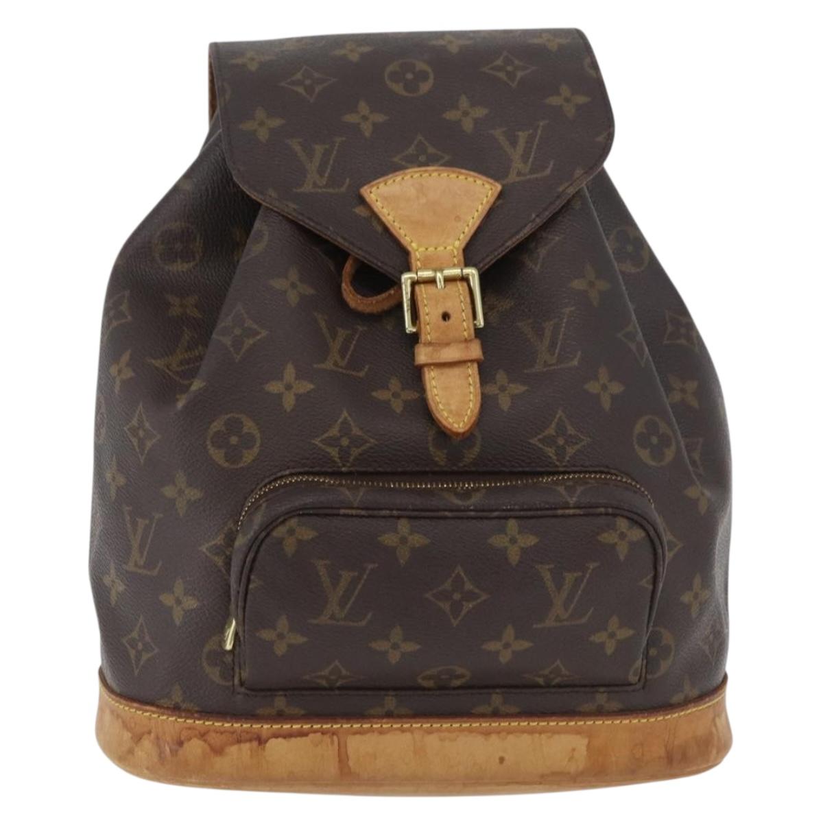 LOUIS VUITTON Monogram Montsouris MM Backpack M51136 LV Auth BSZ470