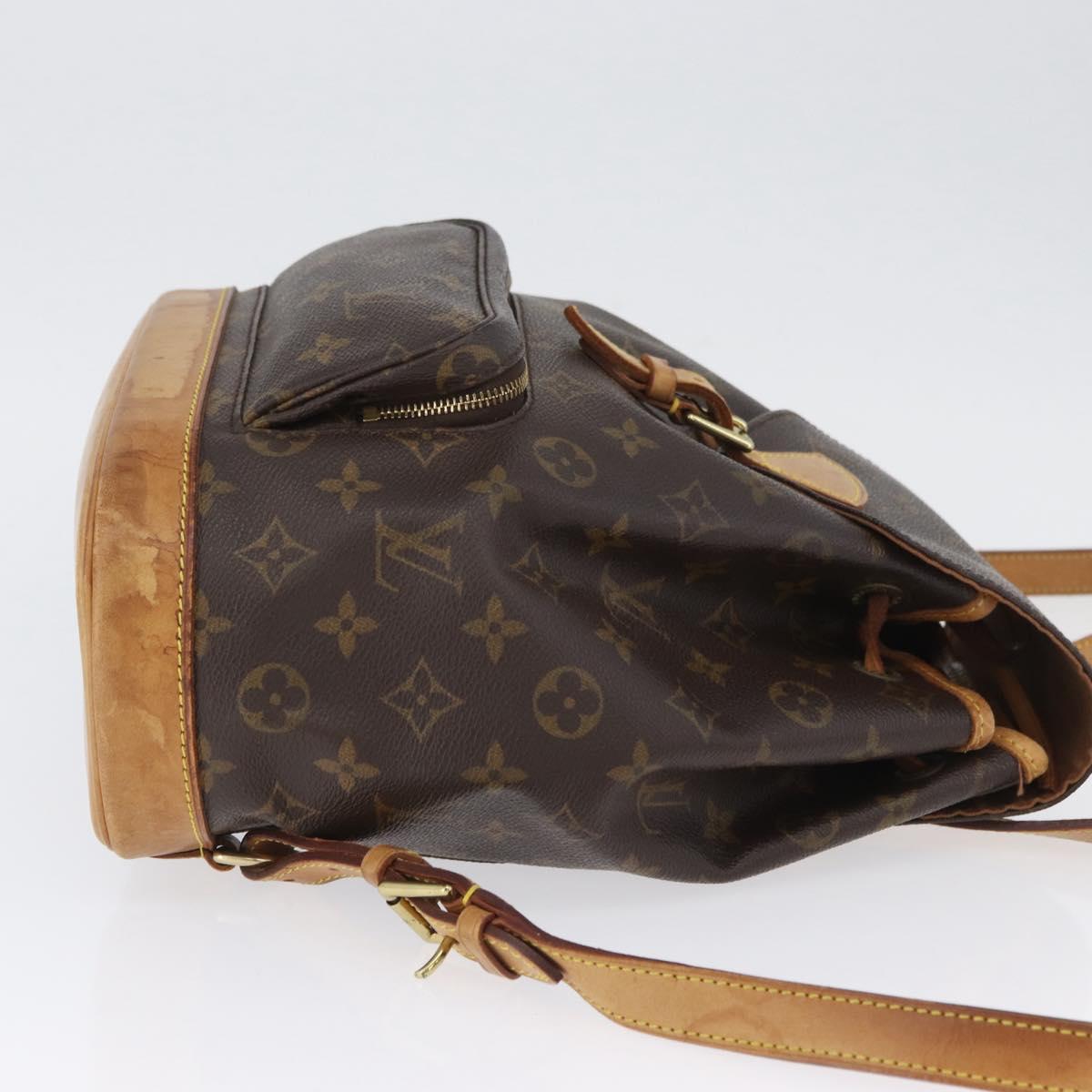 LOUIS VUITTON Monogram Montsouris MM Backpack M51136 LV Auth BSZ470