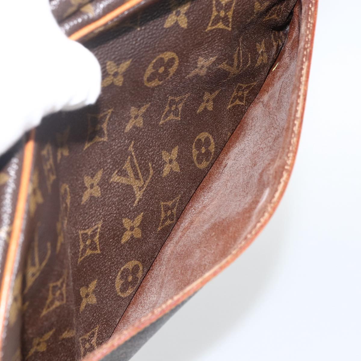 LOUIS VUITTON Monogram Compiegne 28 Clutch Bag M51845 LV Auth BSZ477