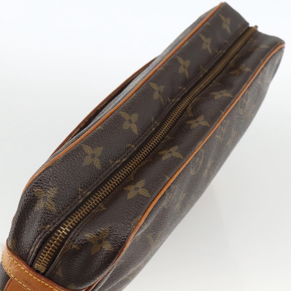 LOUIS VUITTON Monogram Compiegne 28 Clutch Bag M51845 LV Auth BSZ477