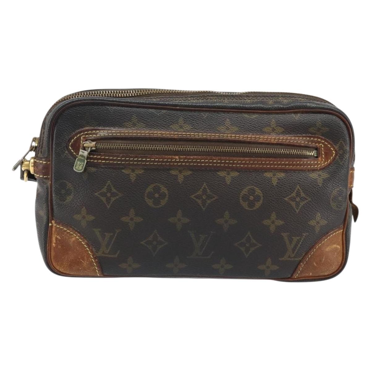 LOUIS VUITTON Monogram Marly Dragonne GM Clutch Bag M51825 LV Auth BSZ486
