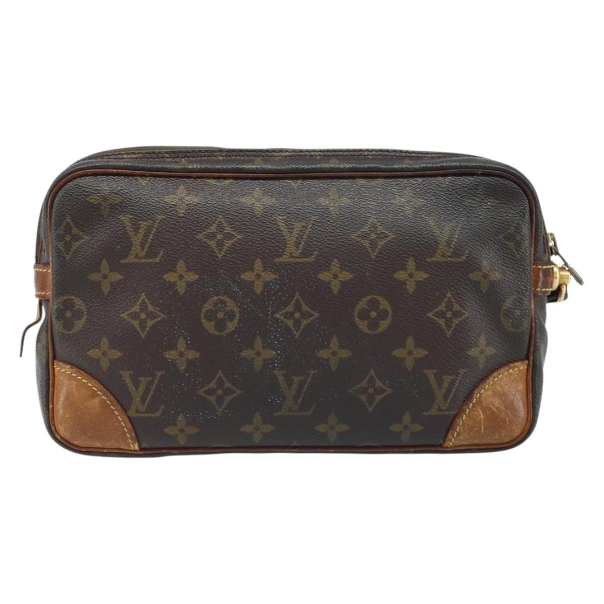 LOUIS VUITTON Monogram Marly Dragonne GM Clutch Bag M51825 LV Auth BSZ486