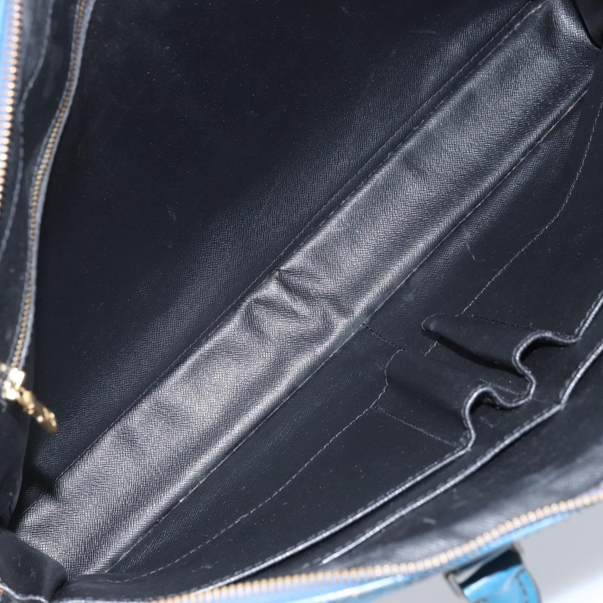 LOUIS VUITTON Epi Porte Documents Voyage Business Bag Blue M41144 LV Auth BSZ487
