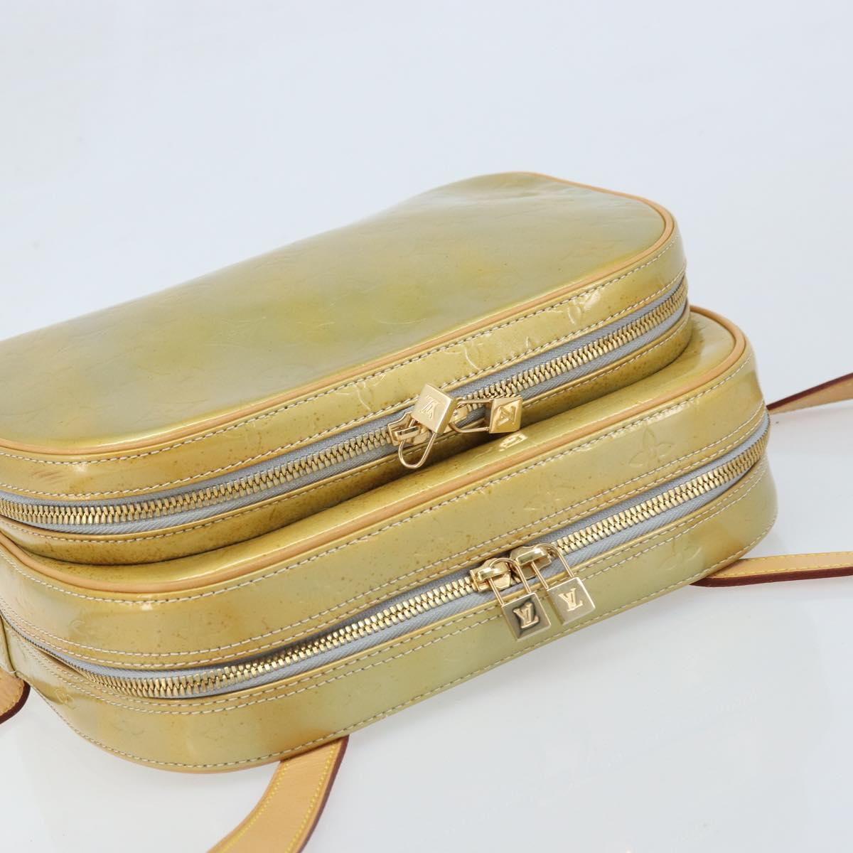 LOUIS VUITTON Monogram Vernis Marley Backpack Gris M91038 LV Auth BSZ489