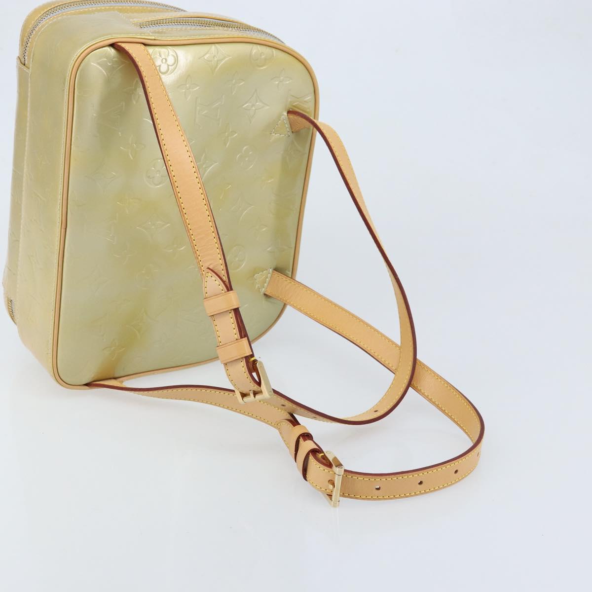 LOUIS VUITTON Monogram Vernis Marley Backpack Gris M91038 LV Auth BSZ489