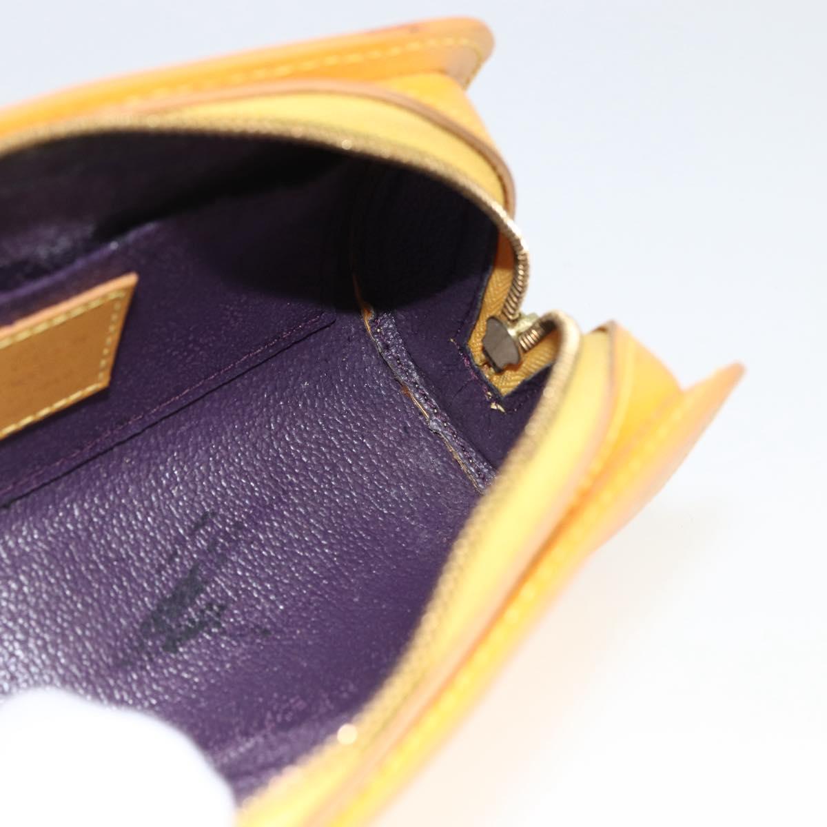 LOUIS VUITTON Epi Dauphine PM Pouch Yellow M48449 LV Auth BSZ506
