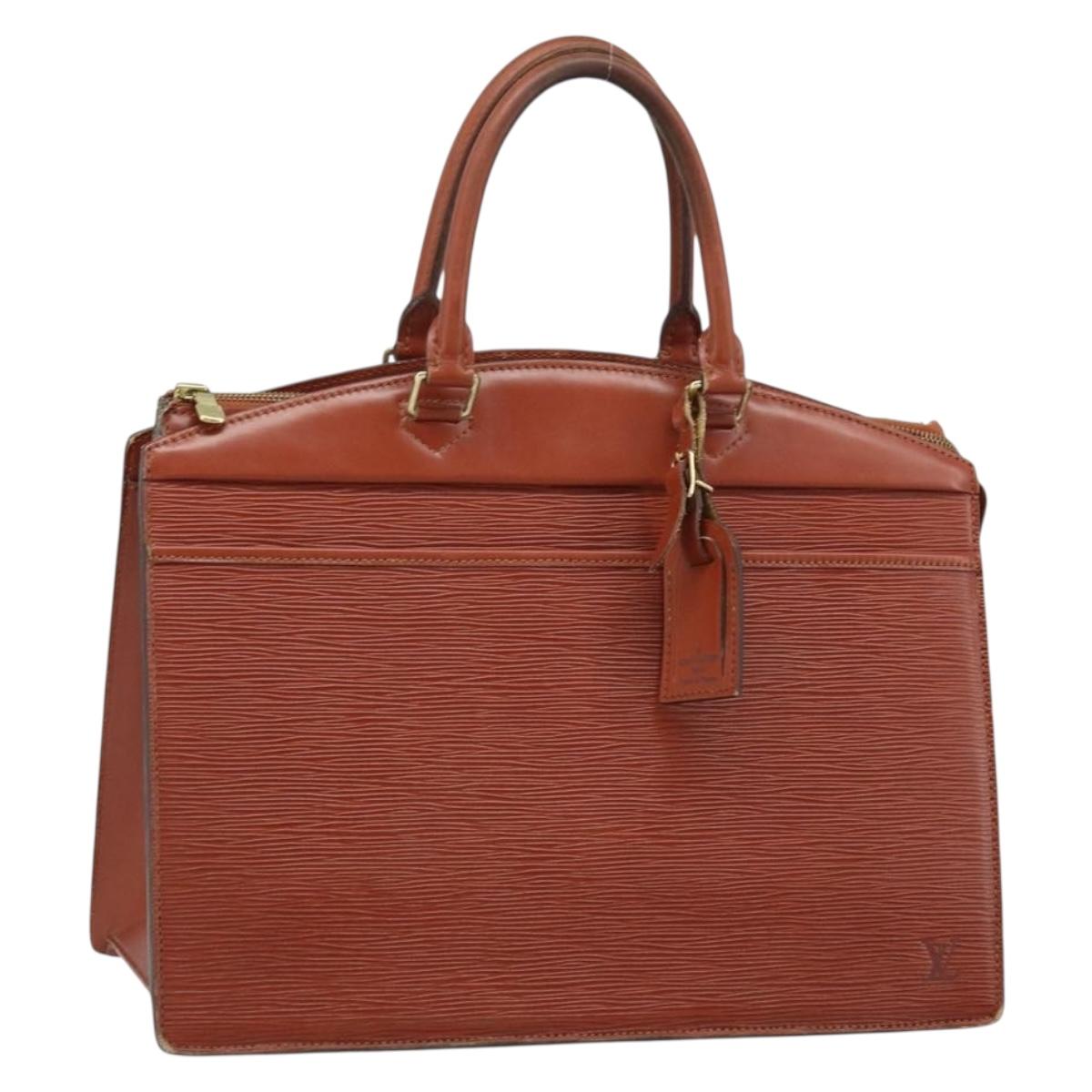 LOUIS VUITTON Epi Riviera Hand Bag Brown M48183 LV Auth BSZ518