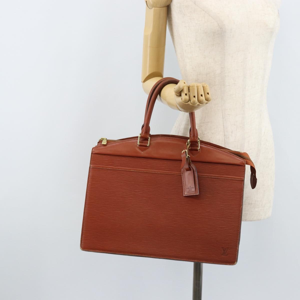 LOUIS VUITTON Epi Riviera Hand Bag Brown M48183 LV Auth BSZ518