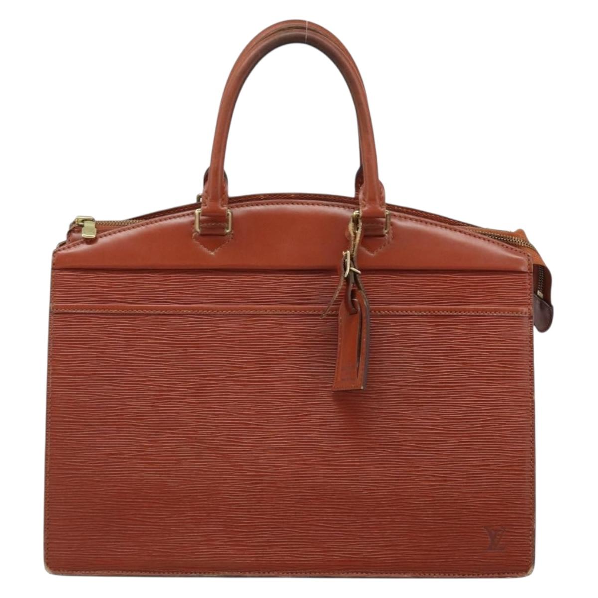 LOUIS VUITTON Epi Riviera Hand Bag Brown M48183 LV Auth BSZ518