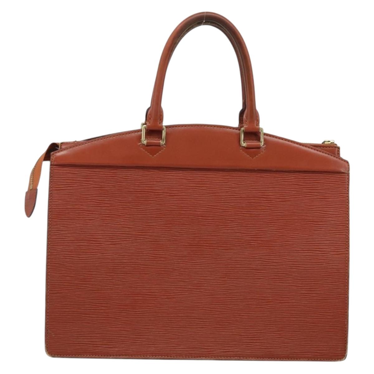 LOUIS VUITTON Epi Riviera Hand Bag Brown M48183 LV Auth BSZ518