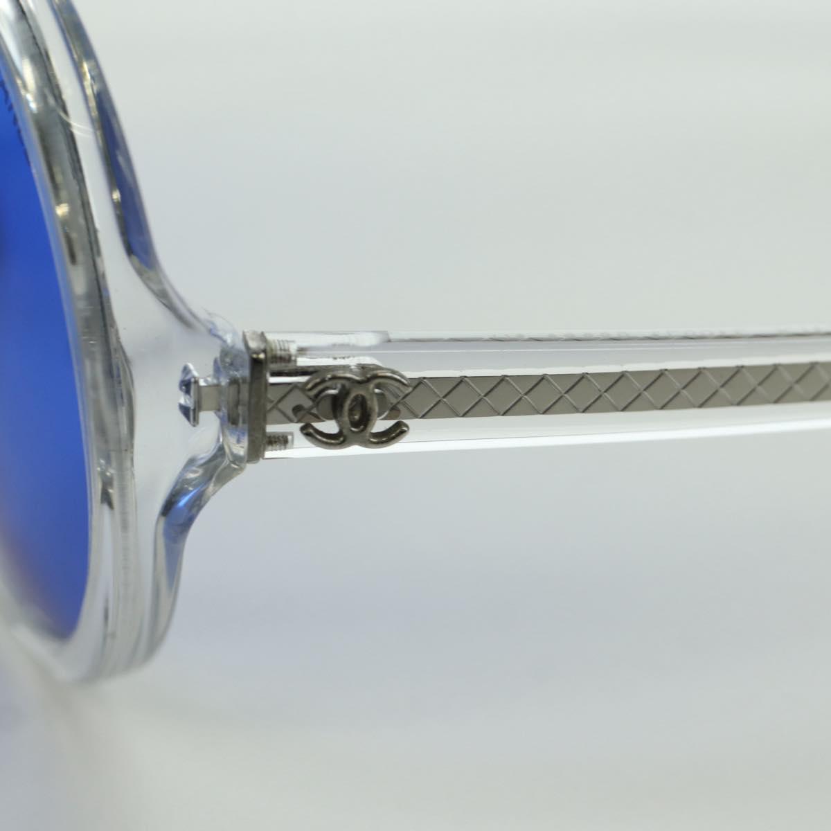 CHANEL Sunglasses plastic Clear 71287A CC Auth BSZ561M