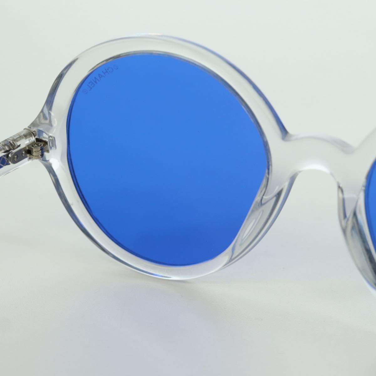 CHANEL Sunglasses plastic Clear 71287A CC Auth BSZ561M