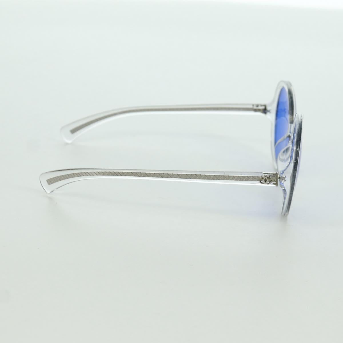 CHANEL Sunglasses plastic Clear 71287A CC Auth BSZ561M