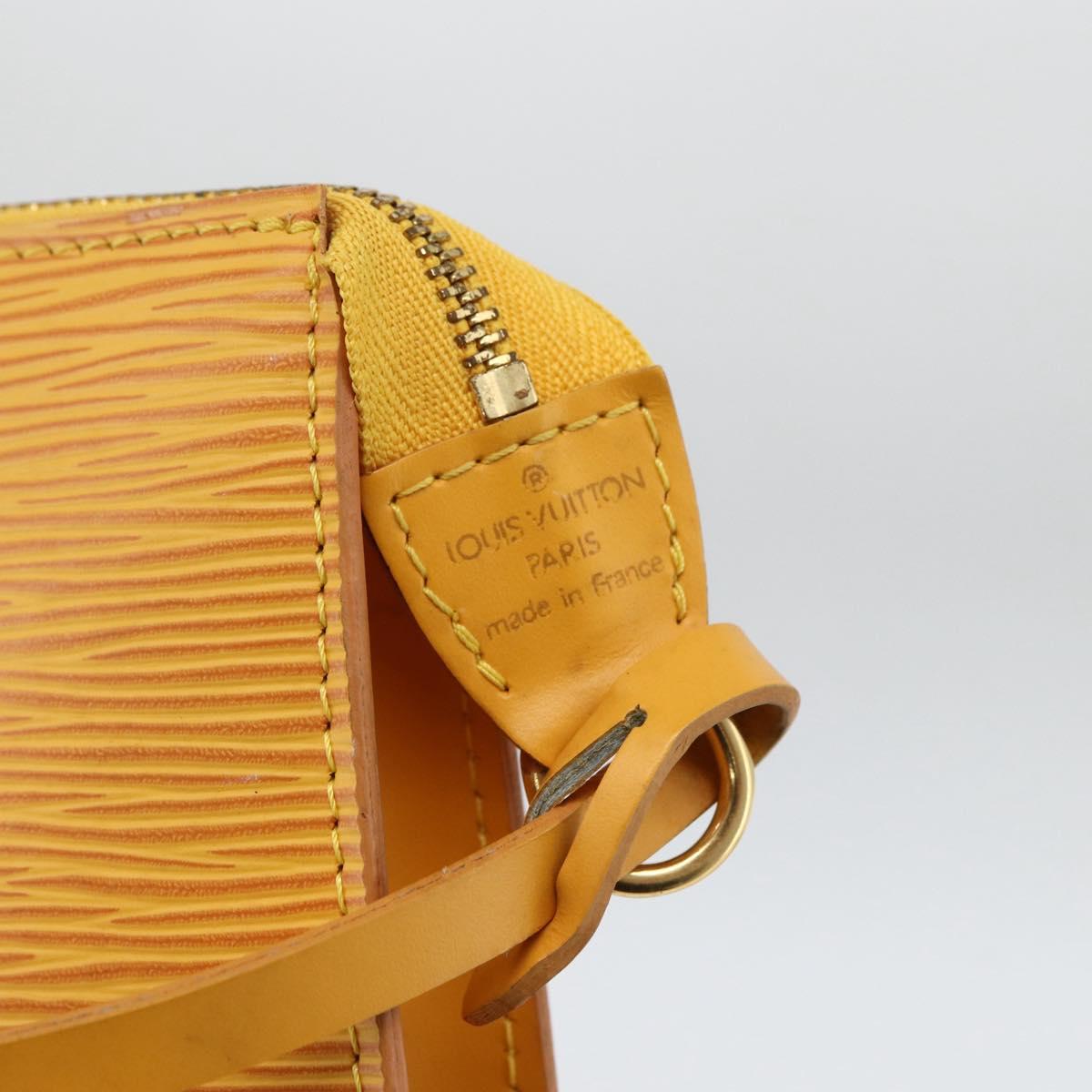 LOUIS VUITTON Epi Pochette Accessoires Pouch Yellow M52949 LV Auth BSZ566