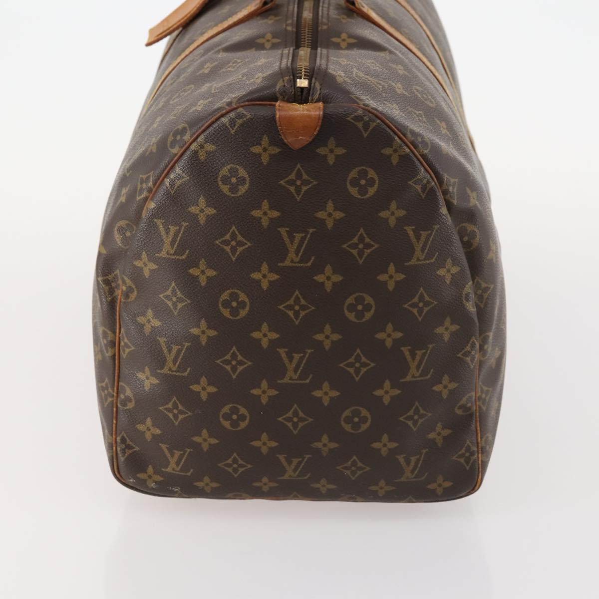 LOUIS VUITTON Monogram Keepall 55 Boston Bag M41424 LV Auth BSZ585