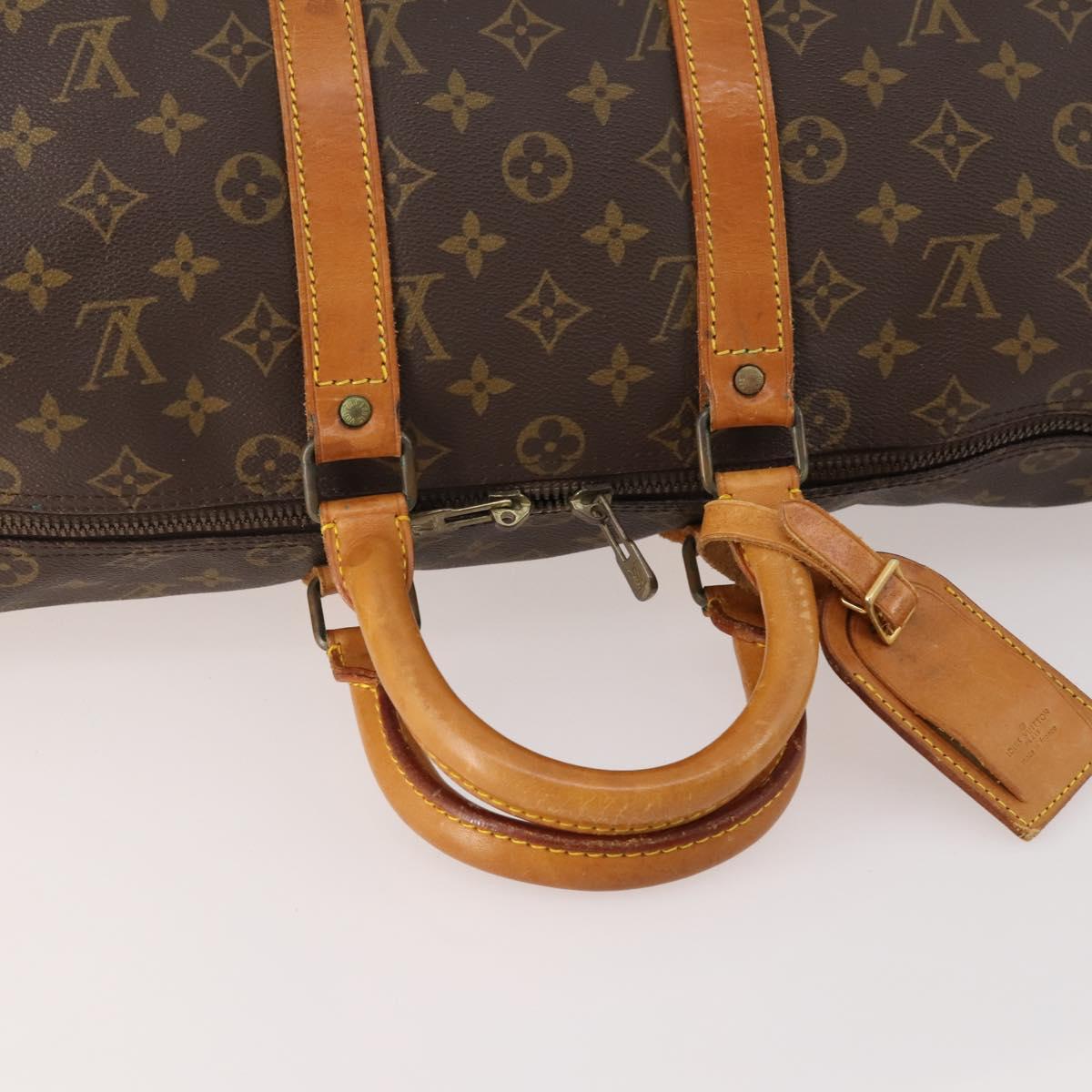 LOUIS VUITTON Monogram Keepall 45 Boston Bag M41428 LV Auth BSZ586