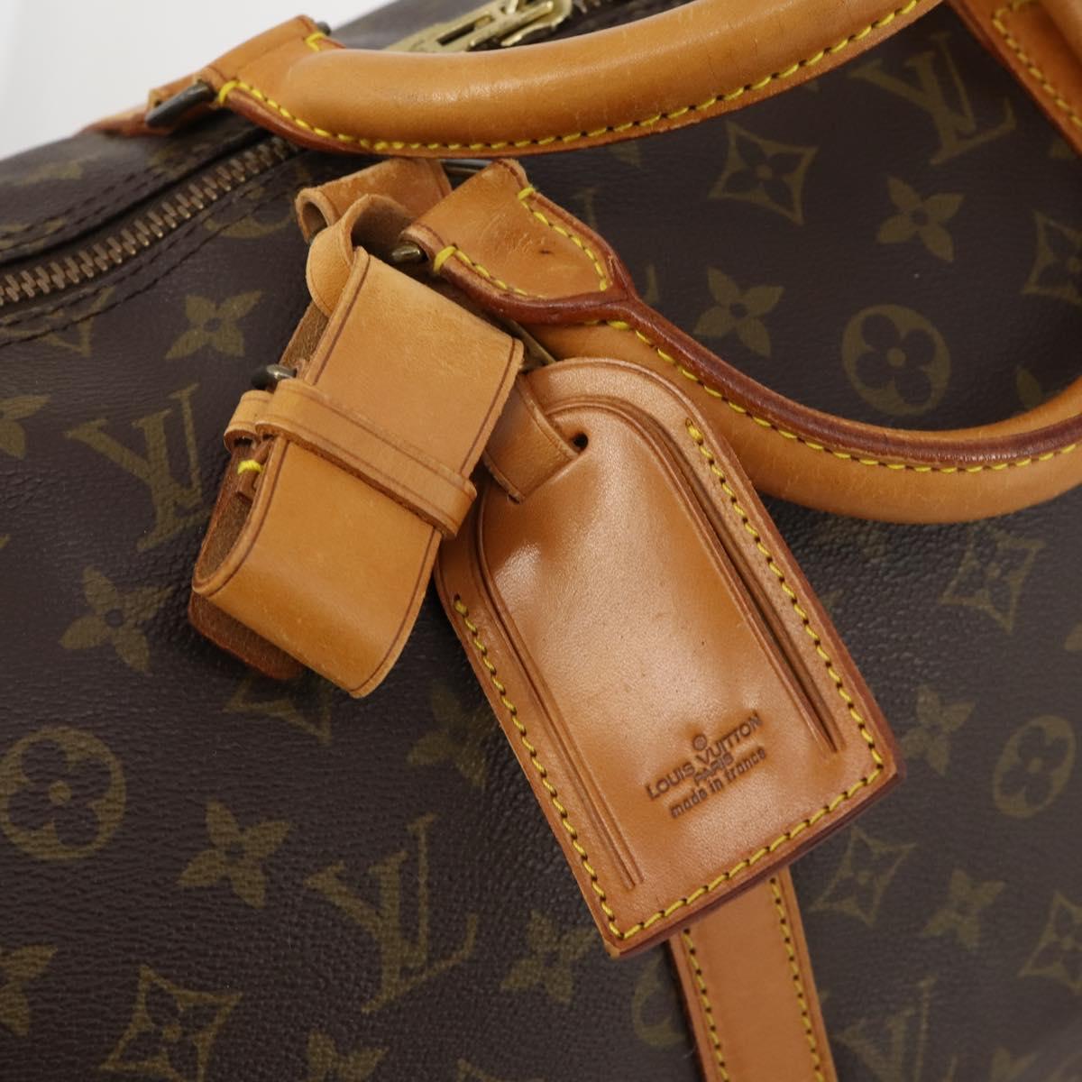 LOUIS VUITTON Monogram Keepall Bandouliere 50 Boston Bag M41416 LV Auth BSZ588