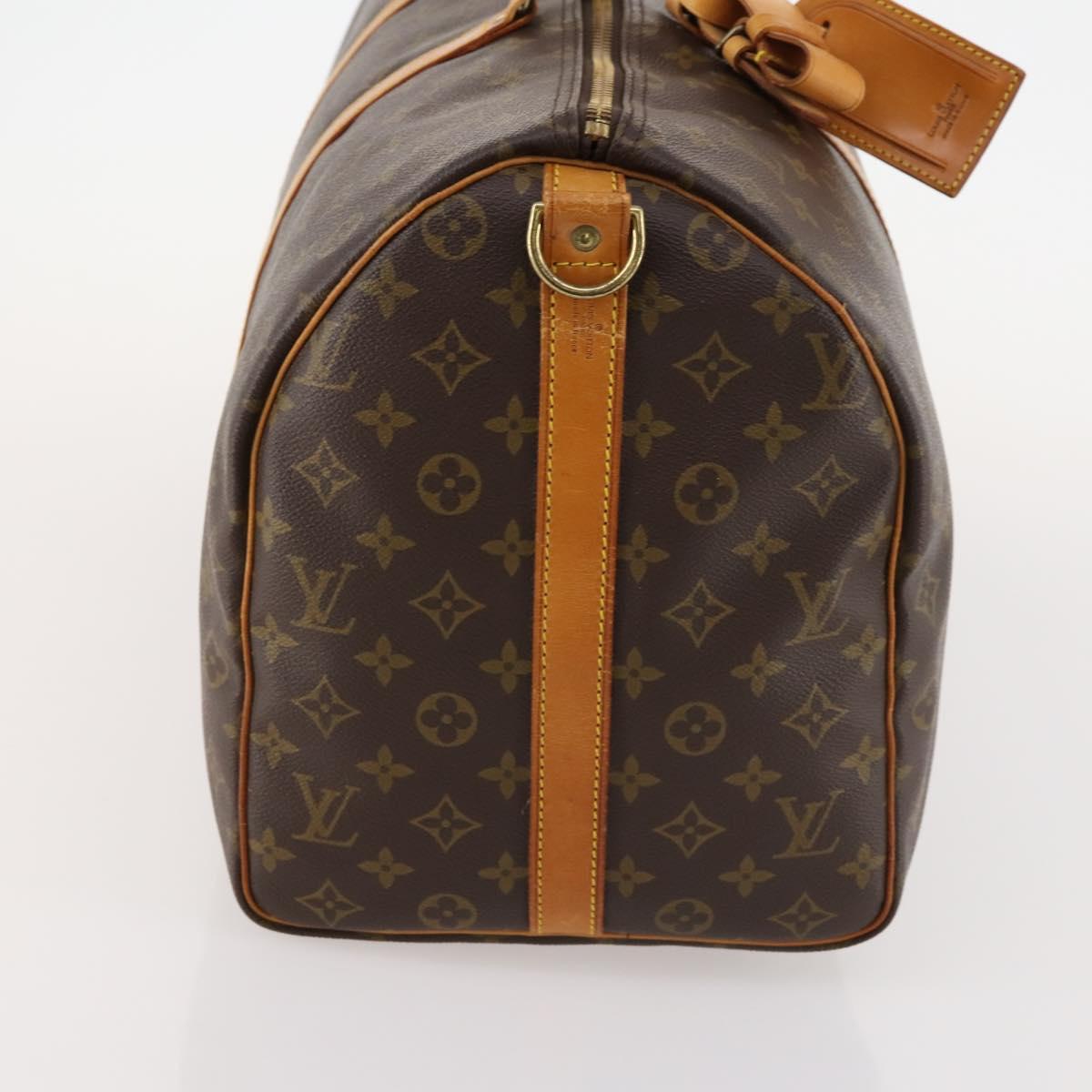 LOUIS VUITTON Monogram Keepall Bandouliere 50 Boston Bag M41416 LV Auth BSZ588