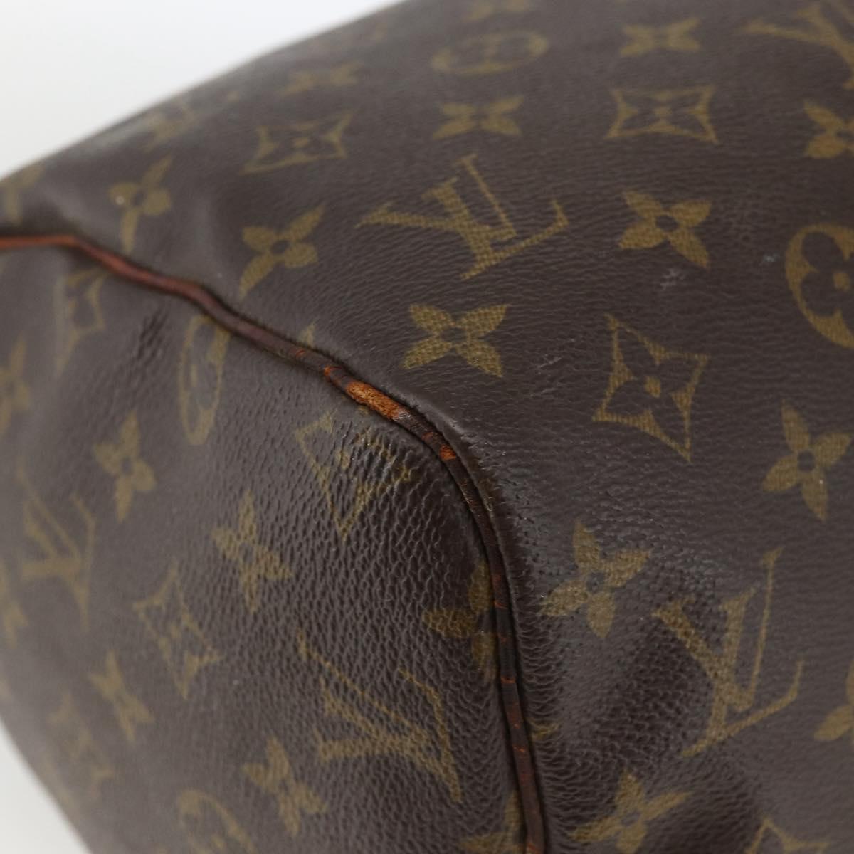 LOUIS VUITTON Monogram Speedy 30 Hand Bag M41526 LV Auth BSZ595