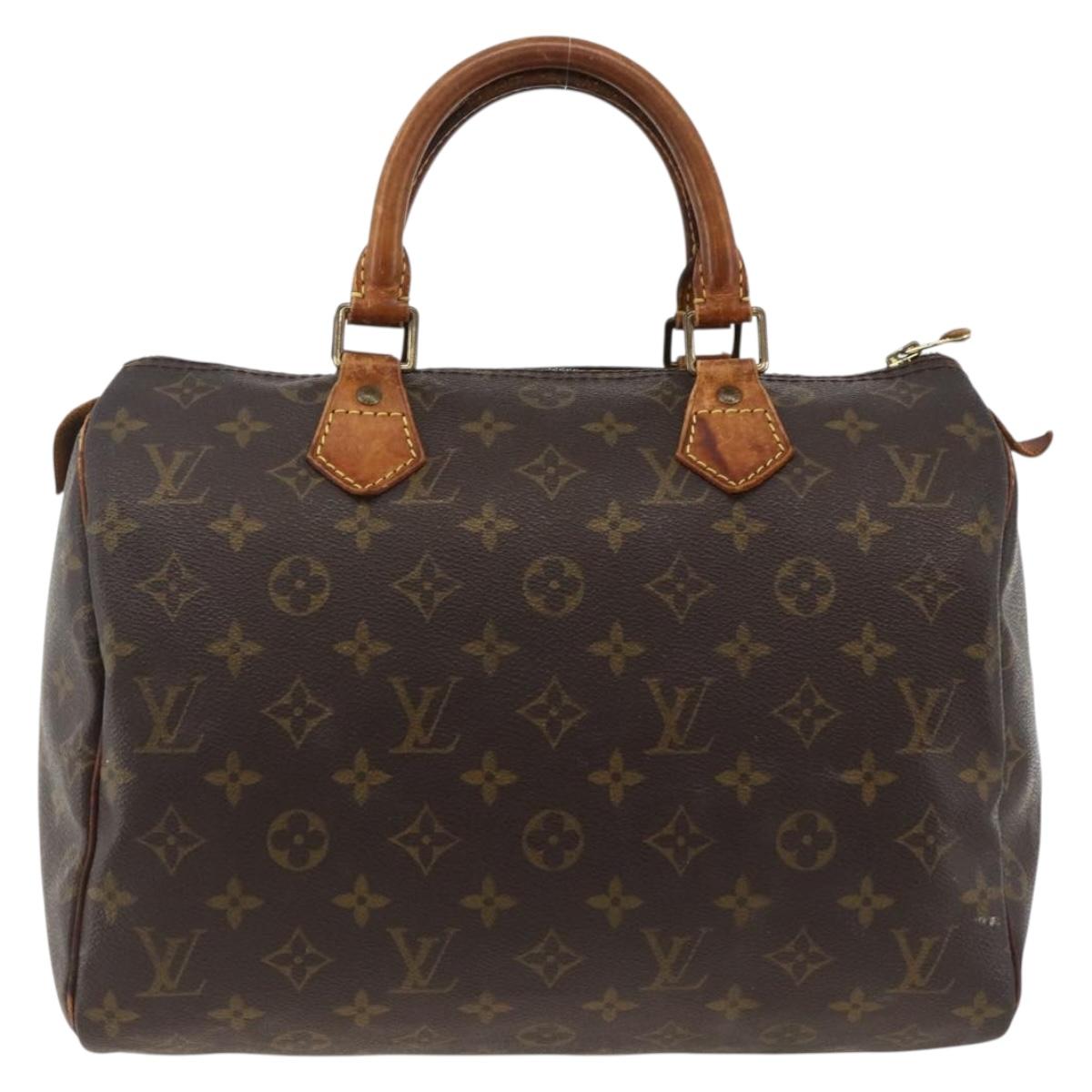 LOUIS VUITTON Monogram Speedy 30 Hand Bag M41526 LV Auth BSZ595