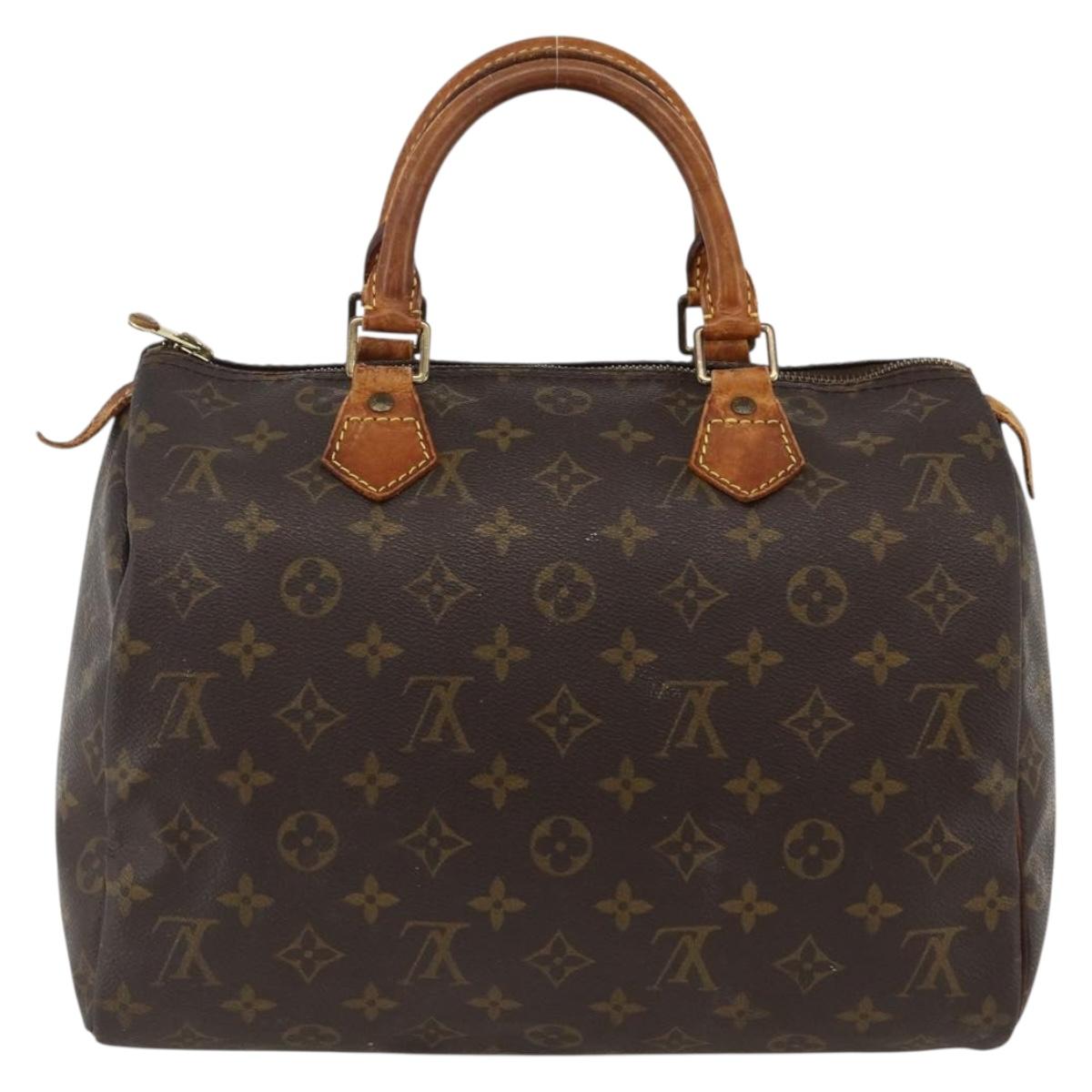 LOUIS VUITTON Monogram Speedy 30 Hand Bag M41526 LV Auth BSZ595