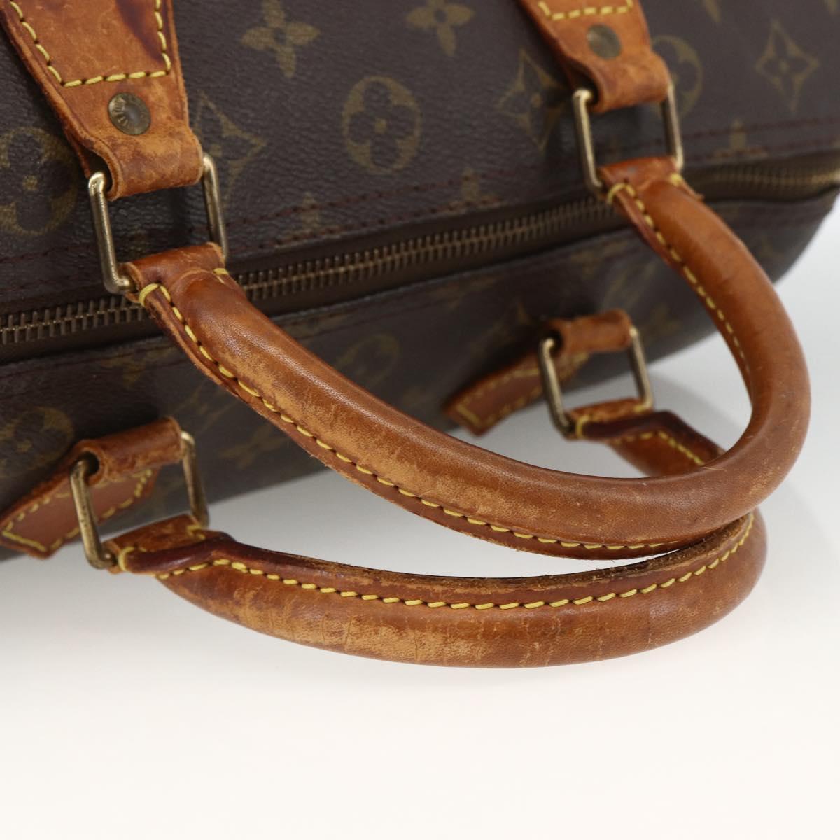 LOUIS VUITTON Monogram Speedy 30 Hand Bag M41526 LV Auth BSZ595