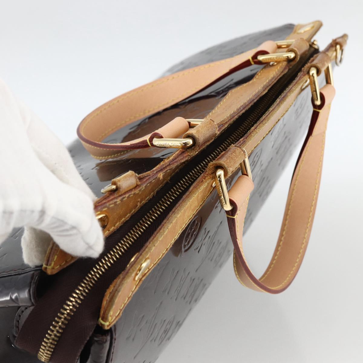 LOUIS VUITTON Monogram Vernis Blair GM Bag 2way Amarante M91616 LV Auth BSZ597